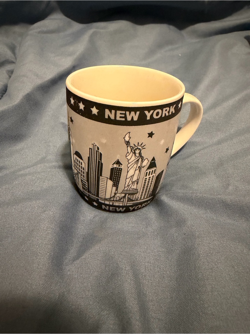 New York Skyline Ceramic Coffee shot mug - Black & White